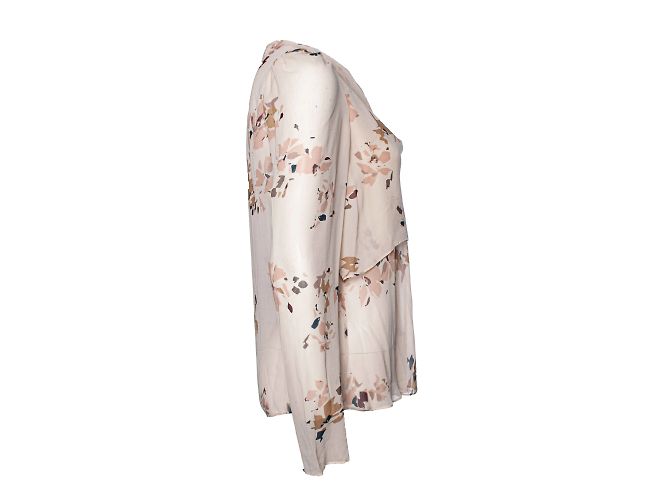 Autre Marque vanesa bruno, top de seda con estampado de flores Rosa - vista 4