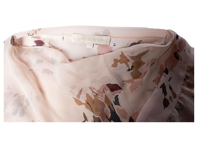 Autre Marque vanesa bruno, top de seda con estampado de flores Rosa - vista 7