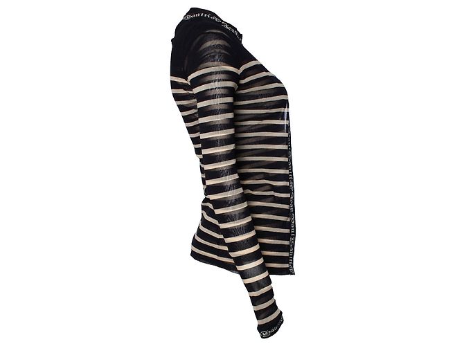 Jean Paul Gaultier, Conjunto twin transparente con rayas Negro - vista 5