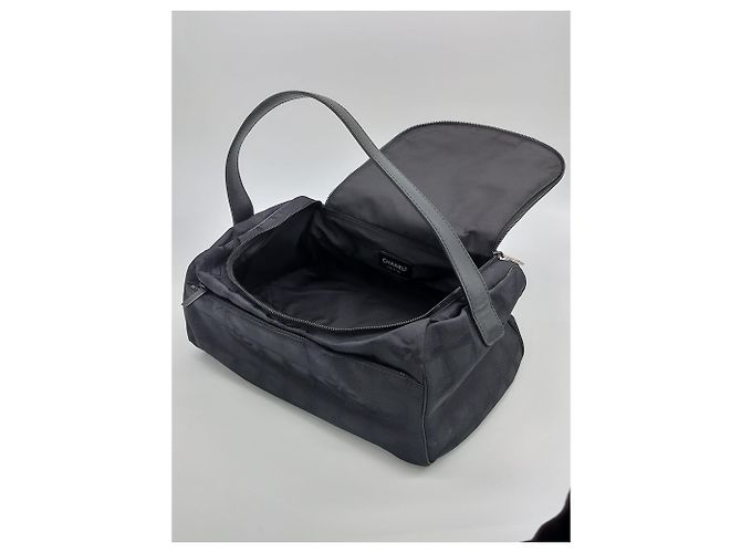 Borsa tote in nylon con borsa medievale Chanel Nero - vista 12