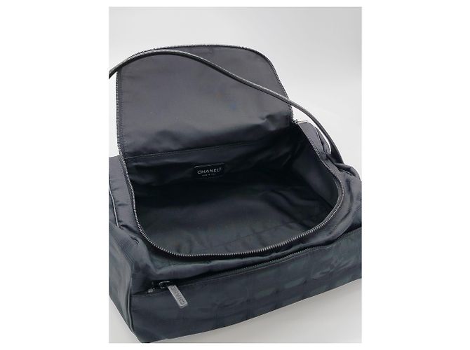 Borsa tote in nylon con borsa medievale Chanel Nero - vista 13