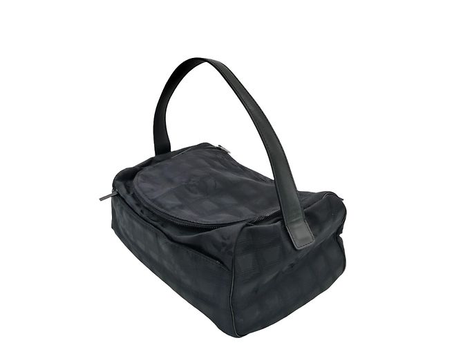 Borsa tote in nylon con borsa medievale Chanel Nero - vista 3