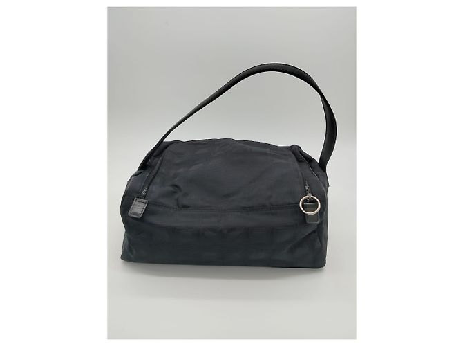 Borsa tote in nylon con borsa medievale Chanel Nero - vista 4