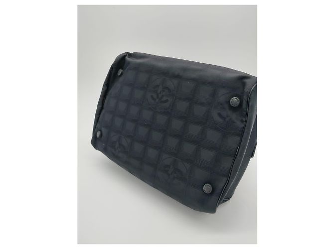 Borsa tote in nylon con borsa medievale Chanel Nero - vista 6