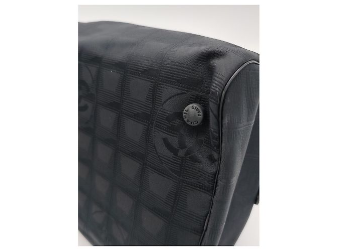 Borsa tote in nylon con borsa medievale Chanel Nero - vista 7