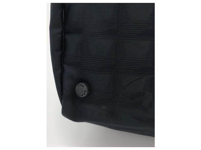 Borsa tote in nylon con borsa medievale Chanel Nero - vista 8