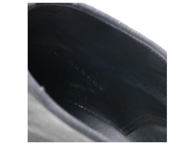 CHANEL - Botines Chanel CC en piel de cordero negro (tamaño 34.5) - vista 9