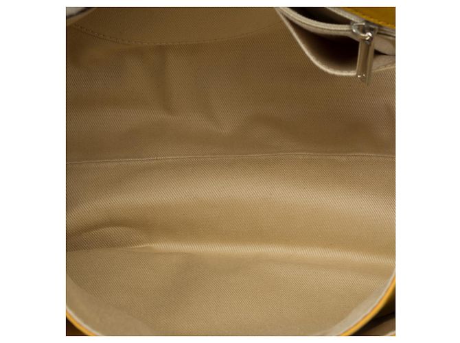 Classique Sac CHANEL en Cuir Jaune - 101987 - vue 9