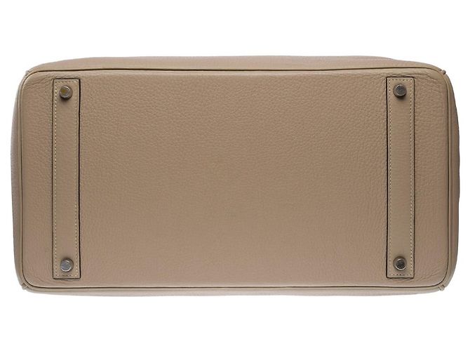 Hermès Sac HERMES Birkin 40 en Cuir Gris - 101972 - vue 11