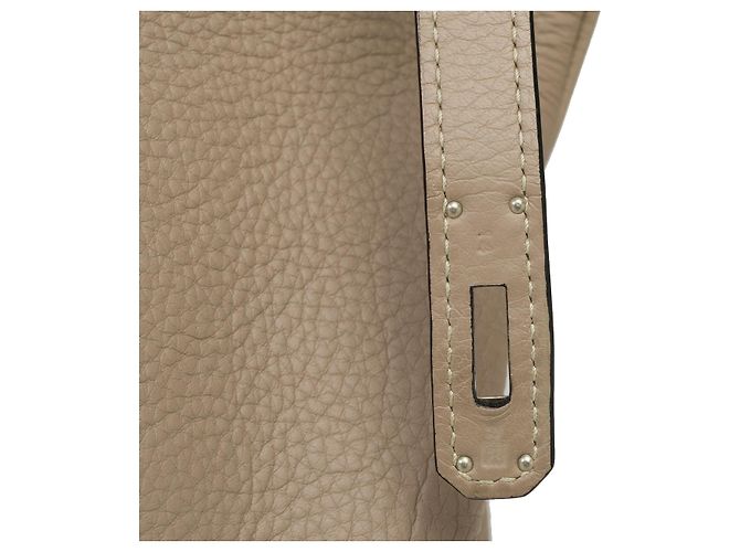 Hermès Sac HERMES Birkin 40 en Cuir Gris - 101972 - vue 8