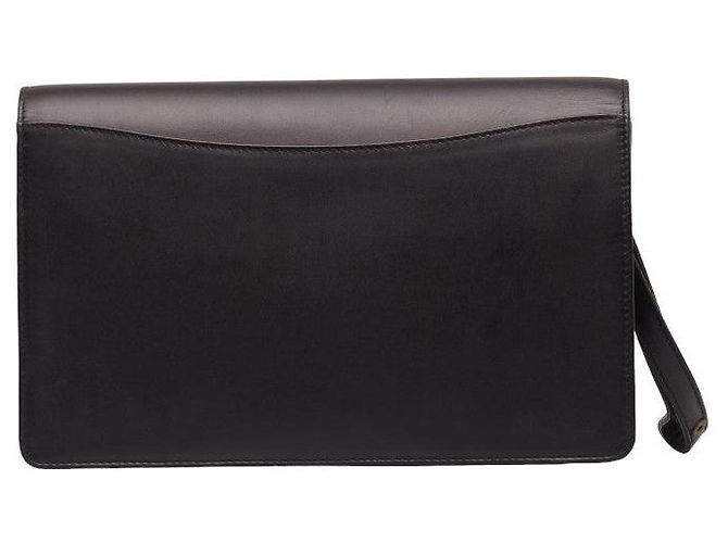 Alfred Dunhill Borsa a mano in pelle Dunhill nera e dorata in ottime condizioni - vista 3