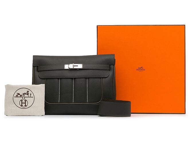 Hermès Graue Swift Berline 28 Anthrazitgrau - Ansicht 18
