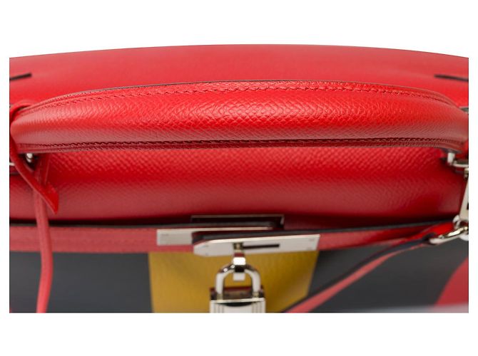 Hermès Hermes Kelly bag 28 in Multicolor Leather - 101992 Multiple colors - view 11