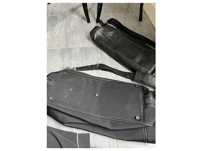 Authentische Reisetasche von Gucci aus schwarzem Nylon - Ansicht 7