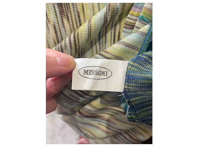 Faldas MISSONI T.IT 44 Viscosa Verde - vista 10