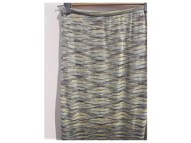 Faldas MISSONI T.IT 44 Viscosa Verde - vista 2