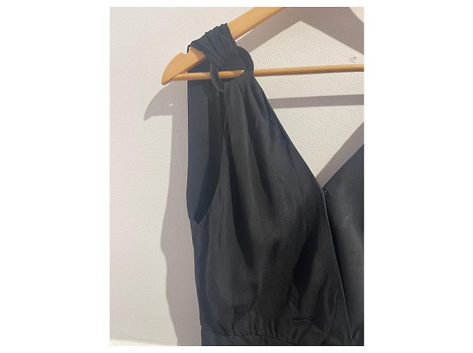 SAINT LAURENT Kleid T.FR 38 Viskose Schwarz - Ansicht 2