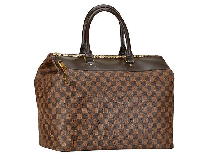 Borsa a mano Louis Vuitton Damier Greenwich PM N41165 Marrone - vista 2