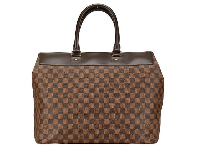 Borsa a mano Louis Vuitton Damier Greenwich PM N41165 Marrone - vista 3