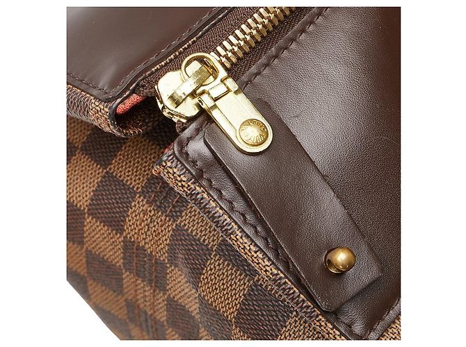 Borsa a mano Louis Vuitton Damier Greenwich PM N41165 Marrone - vista 5