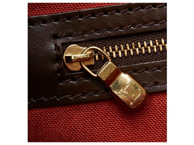 Borsa a mano Louis Vuitton Damier Greenwich PM N41165 Marrone - vista 7