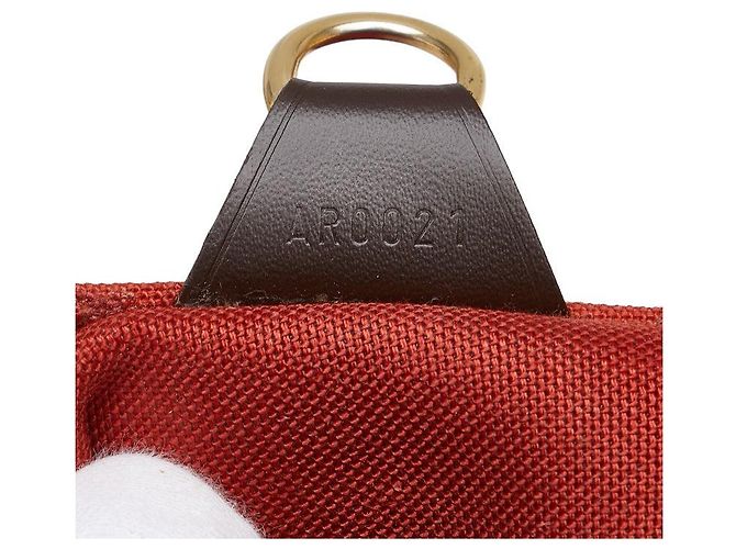 Borsa a mano Louis Vuitton Damier Greenwich PM N41165 Marrone - vista 9