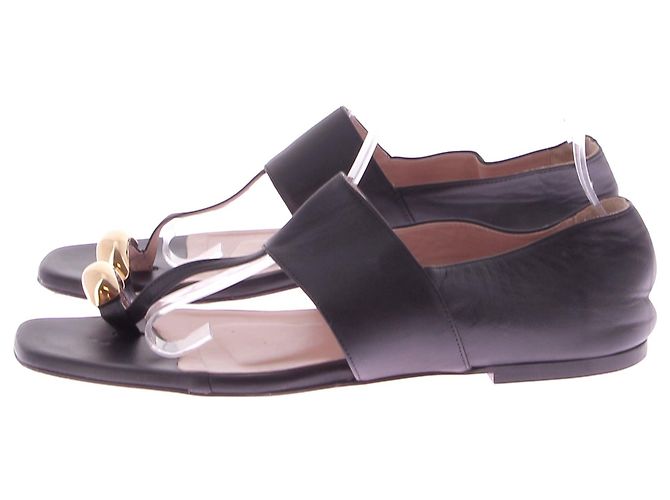 Autre Marque Sandali Gia Borghini T.EU 39 Pelle Nero - vista 2