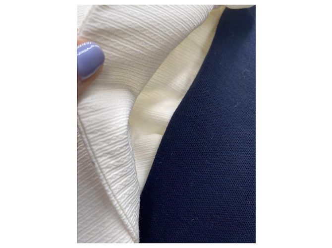 Vestido Chanel T.FR 40 de seda Azul marino - vista 6