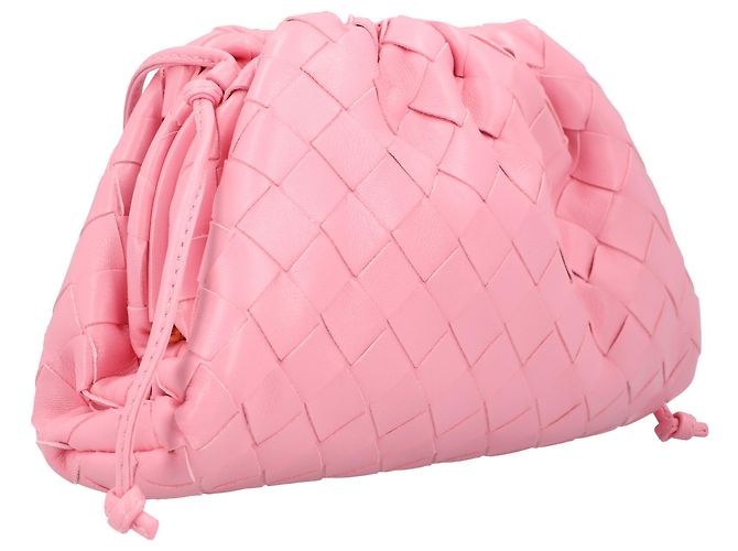 Mini pochette di Bottega Veneta rosa - vista 2
