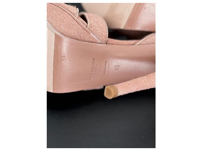 Sandali Tribute in pelle rosa Yves Saint Laurent - vista 5