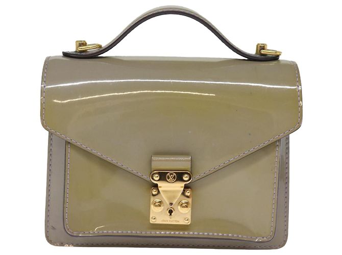 Borsa a mano LOUIS VUITTON Monogram Vernis Monceau BB 2modo Lila LV Aut 76912 Porpora - vista 13