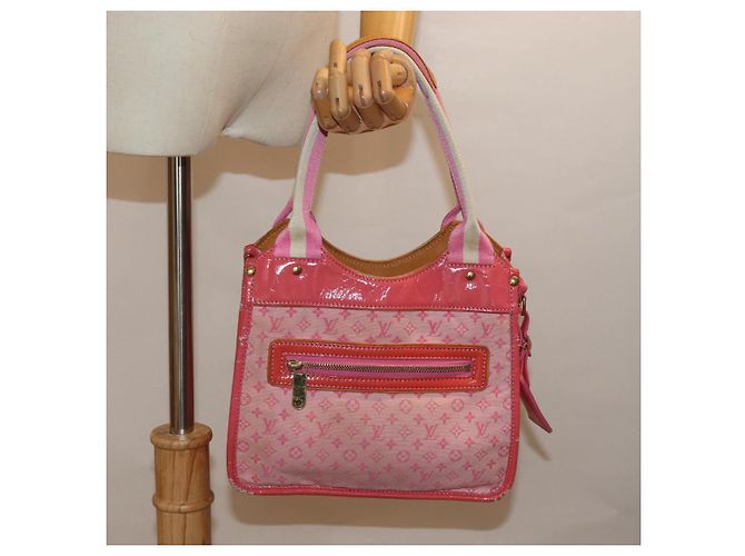 LOUIS VUITTON Monogram Mini Sac Catrain Handtasche Erdbeere M92930 LV Auth 76925 - Ansicht 23