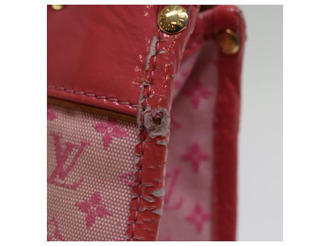 LOUIS VUITTON Monogram Mini Sac Catrain Handtasche Erdbeere M92930 LV Auth 76925 - Ansicht 9
