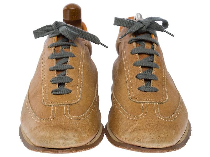 Hermès Scarpa HERMES in Pelle Beige - 101921 - vista 11
