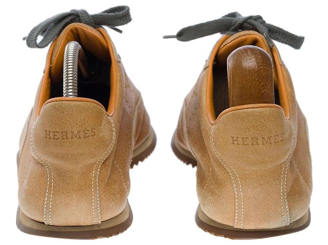 Hermès Scarpa HERMES in Pelle Beige - 101921 - vista 4
