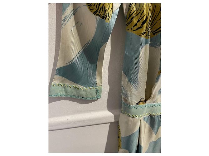 Vestidos MOSCHINO T.Internacional M Seda Azul - vista 4