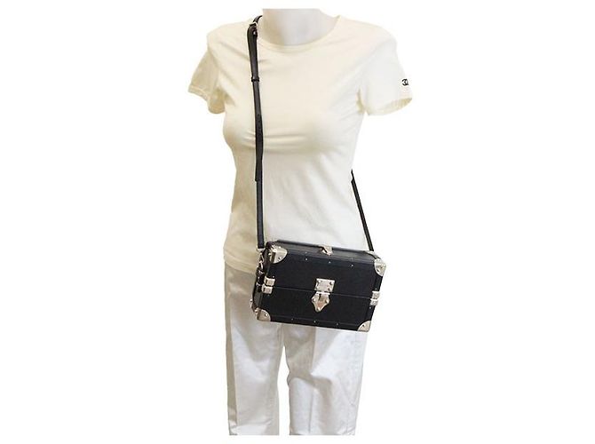 Autre Marque Borsa a tracolla Pinel & Pinel Mini Valigia Pelle Nera Nero - vista 7