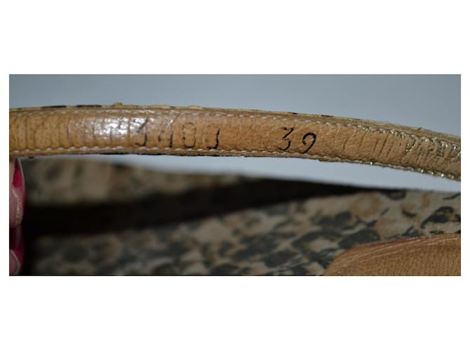 Dolce & Gabbana Python Print Leder Flip-Flops 39 Mehrfarben - Ansicht 5