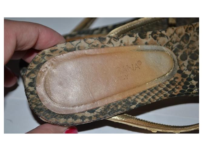 Dolce & Gabbana Python Print Leder Flip-Flops 39 Mehrfarben - Ansicht 6