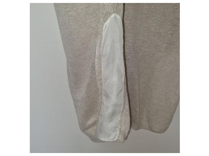By Malene Birger Top de verano de lino ultra ligero MALENE BIRGER oversize M Beige - vista 4