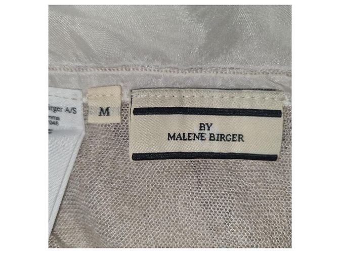 By Malene Birger Top de verano de lino ultra ligero MALENE BIRGER oversize M Beige - vista 5