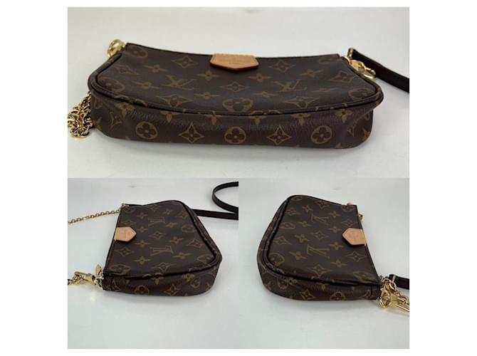 Pochette Louis Vuitton della borsa a tracolla Multi Pochette Marrone - vista 3