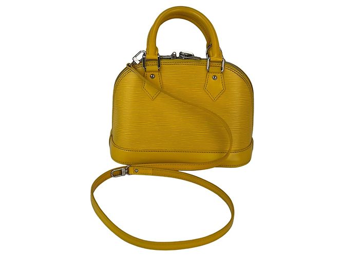 LOUIS VUITTON Alma BB Epi Leder Umhängetasche Gelb - Ansicht 2