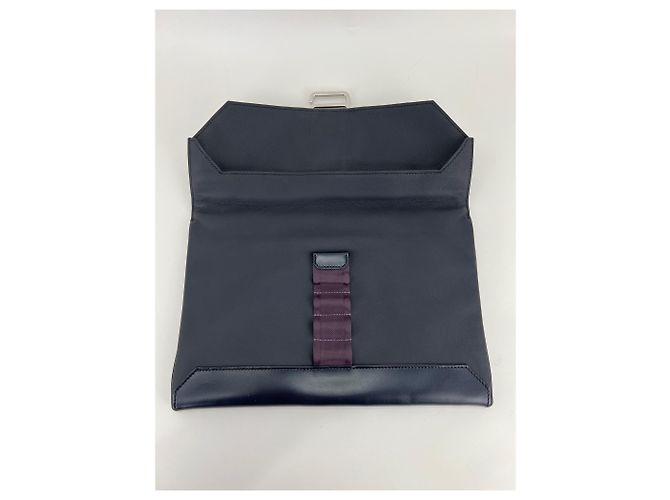 Hermès Pouch Messenger Cityslide di Hermes in pelle Evercolor blu indaco - vista 2