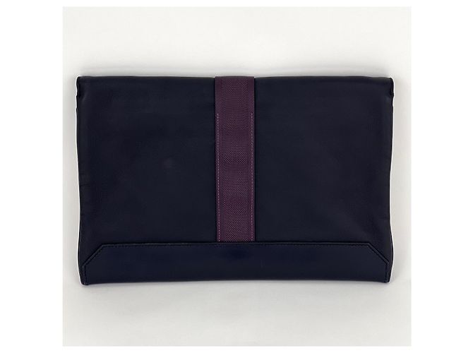 Hermès Pouch Messenger Cityslide di Hermes in pelle Evercolor blu indaco - vista 3
