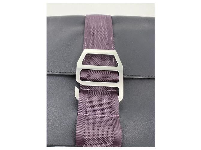 Hermès Pouch Messenger Cityslide di Hermes in pelle Evercolor blu indaco - vista 6