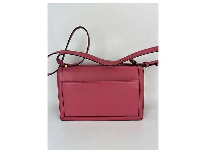 Borsa a tracolla media Loewe Barcelona in pelle rosa - vista 2