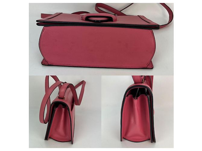 Borsa a tracolla media Loewe Barcelona in pelle rosa - vista 3