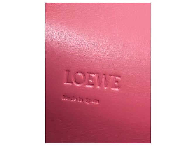 Borsa a tracolla media Loewe Barcelona in pelle rosa - vista 5
