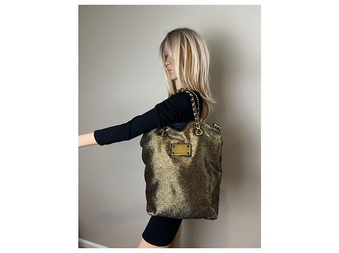 Louis Vuitton Metallic Jacquard double Jeu Soft Gold Tote Golden Metallisch - Ansicht 6
